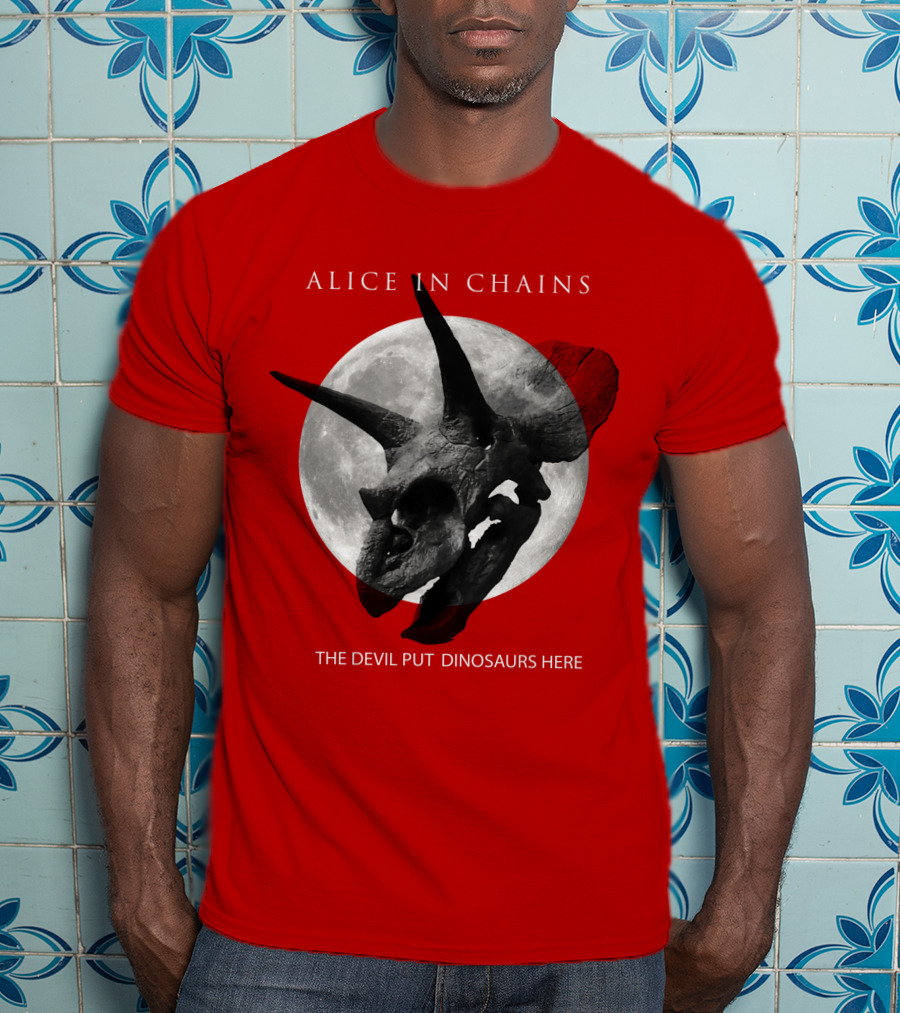 Alice In Chains The Devil Put Dinosaurs Here T-Shirt
