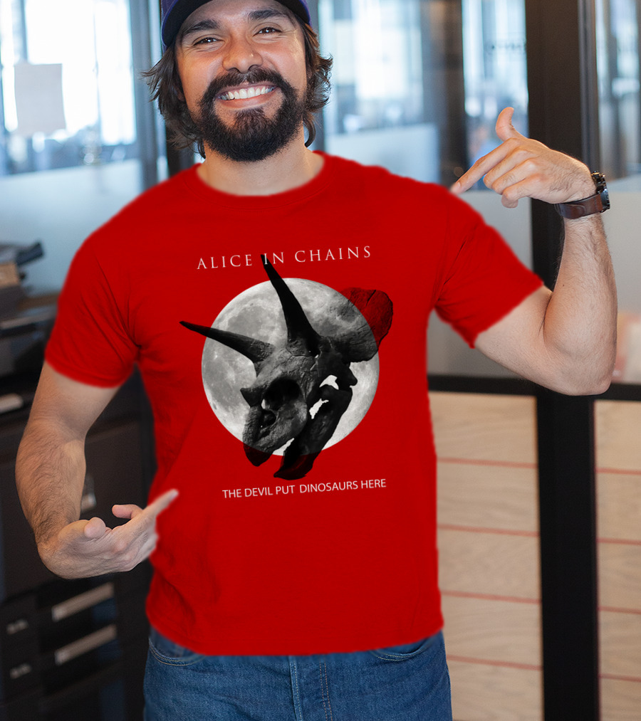 Alice In Chains The Devil Put Dinosaurs Here T-Shirt