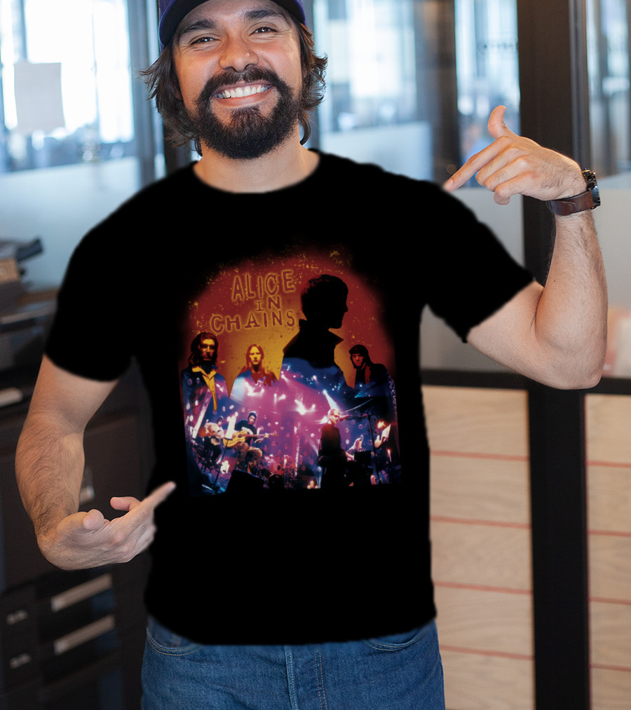 Alice In Chains Aic 17 Live Concert Silhouettes T-Shirt
