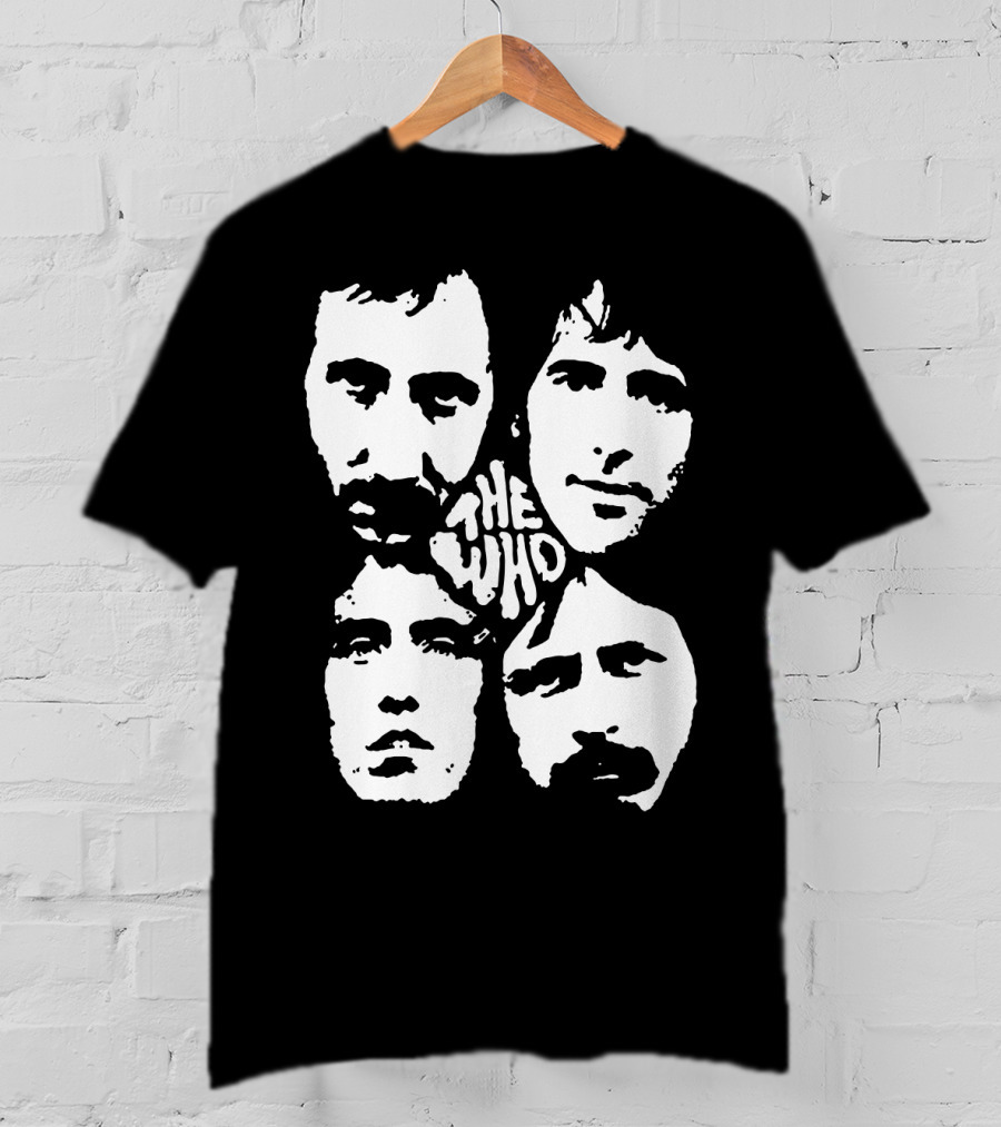 The Who Classic Band Member Faces T-Shirt