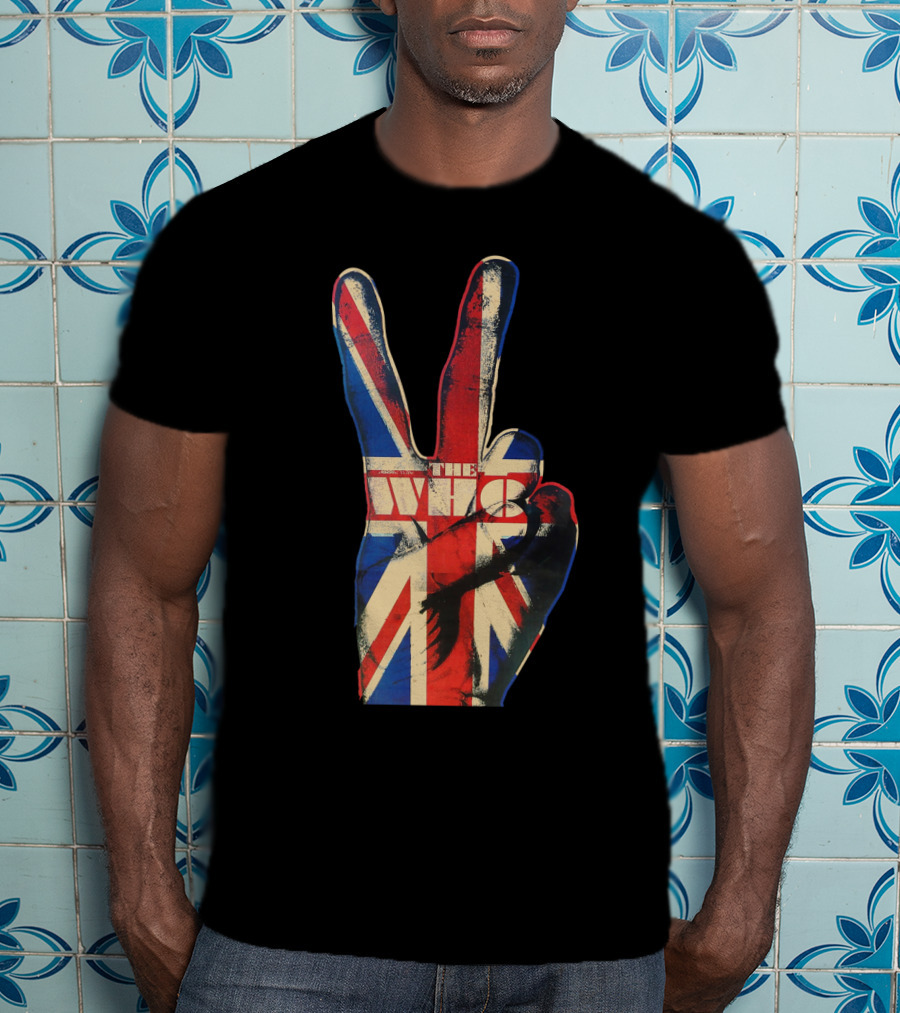 The Who Union Jack Peace Sign T-Shirt