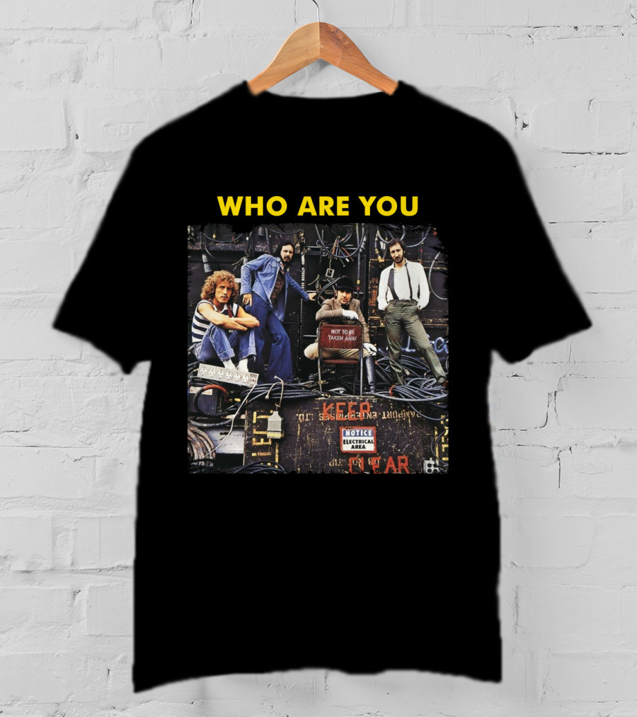 Who Are You The Who Band Photo Electrical Area T-Shirt