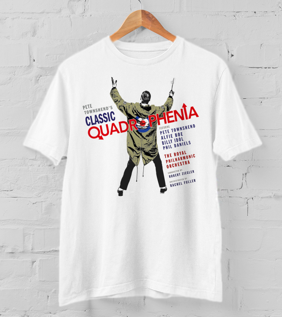 Pete Townshend's Classic Quadrophenia The Royal Philharmonic Orchestra Alfie Boe Billy Idol Phil Daniels T-Shirt
