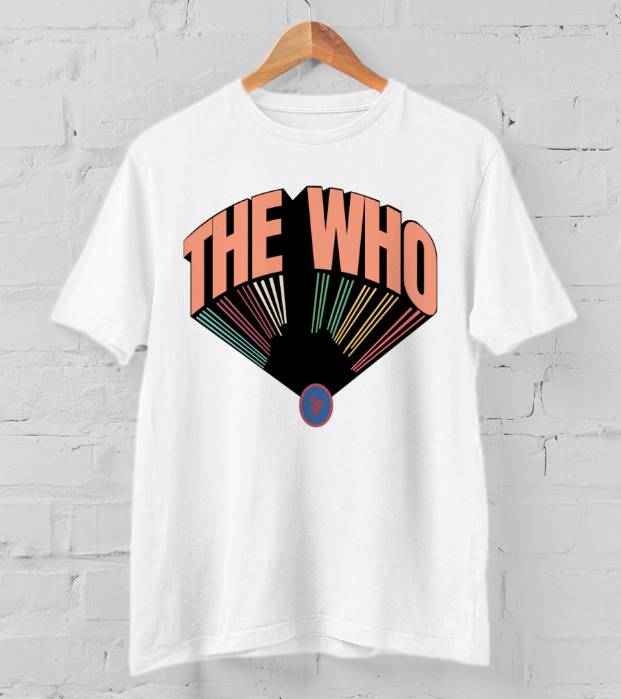 The Who 7 Fan-Shaped Retro T-Shirt