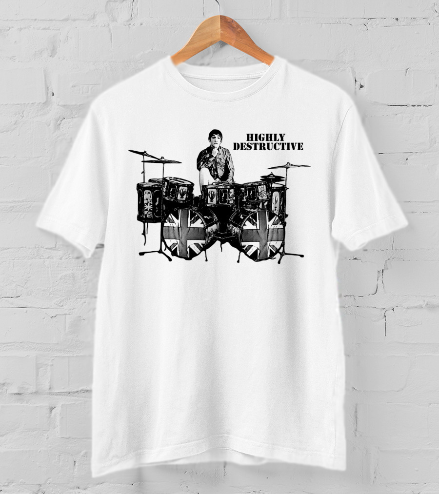 Highly Destructive Tw 30 Union Jack Drummer T-Shirt