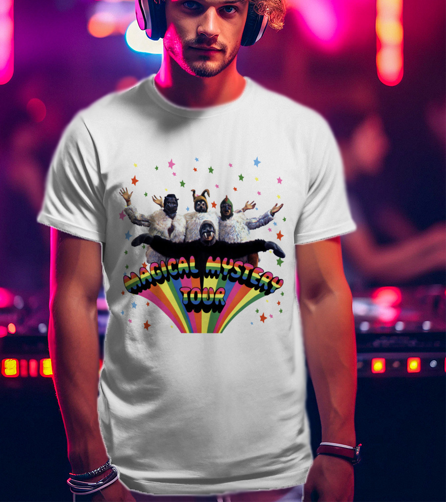 Magical Mystery Tour Rainbow Animals And Stars T-Shirt