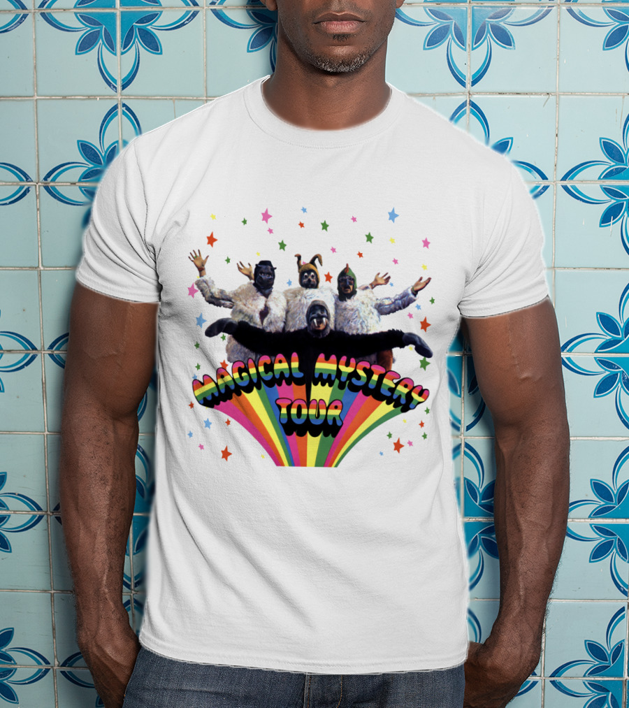 Magical Mystery Tour Rainbow Animals And Stars T-Shirt