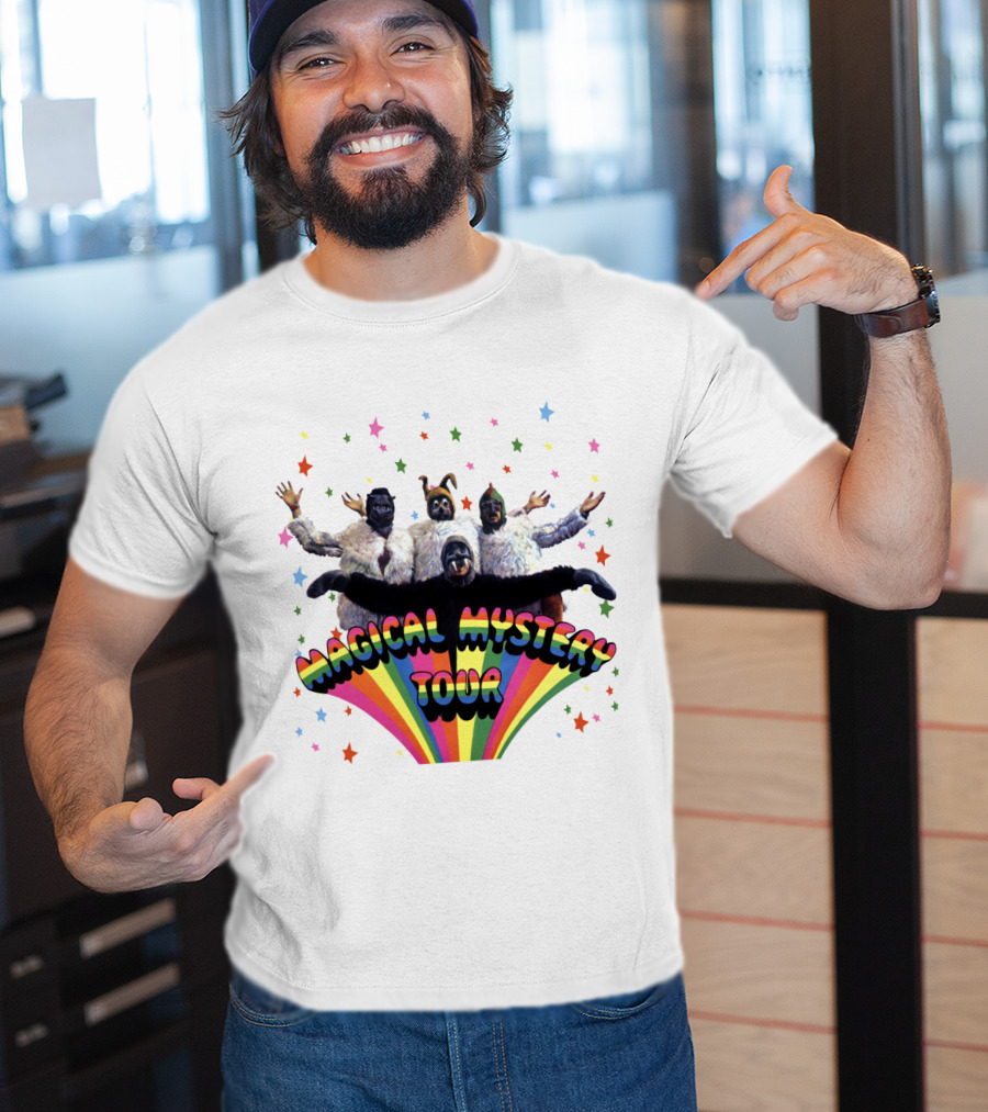 Magical Mystery Tour Rainbow Animals And Stars T-Shirt