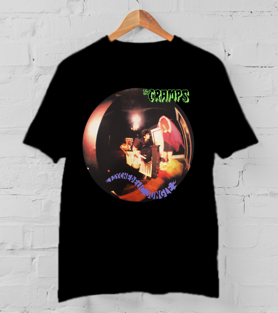 The Cramps Psychedelic Jungle Scene With Colorful Fisheye Lens Photography T-Shirt