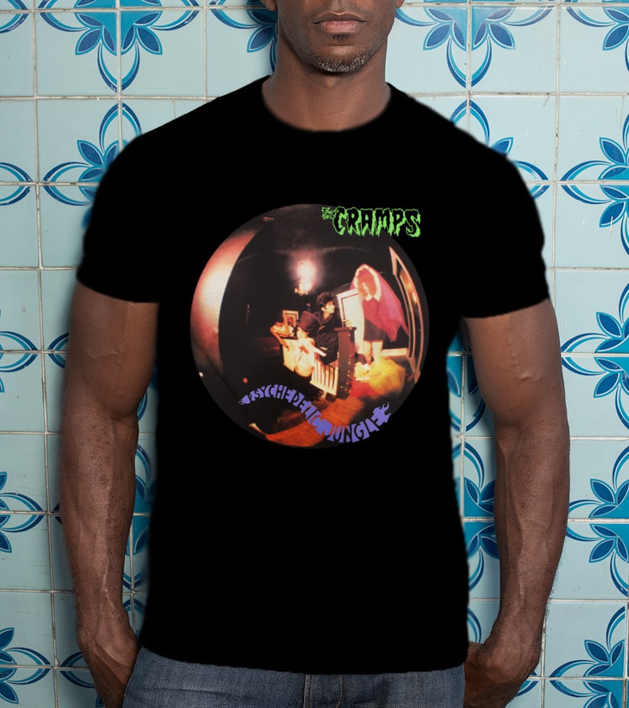 The Cramps Psychedelic Jungle Scene With Colorful Fisheye Lens Photography T-Shirt