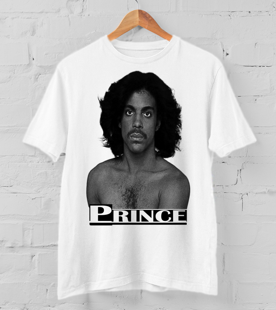 Prince Black And White Portrait T-Shirt