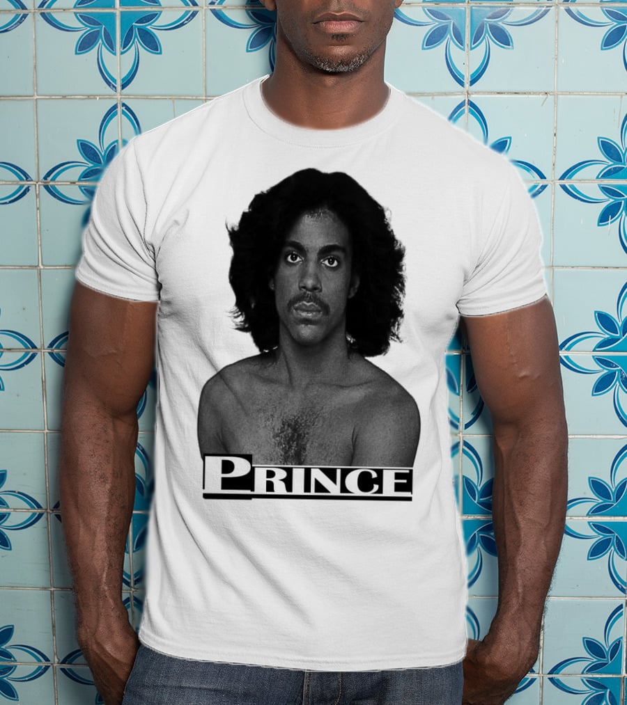 Prince Black And White Portrait T-Shirt