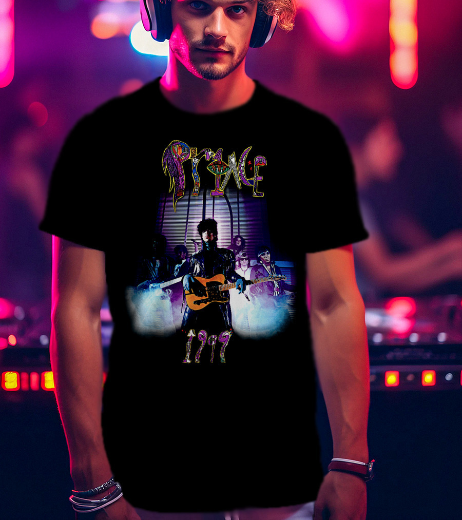 Prince 1999 Album Cover Art Purple Rain Aesthetic T-Shirt