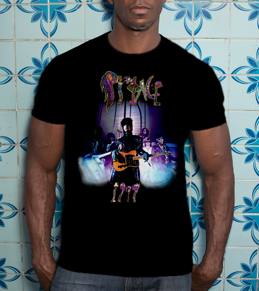 Prince 1999 Album Cover Art Purple Rain Aesthetic T-Shirt