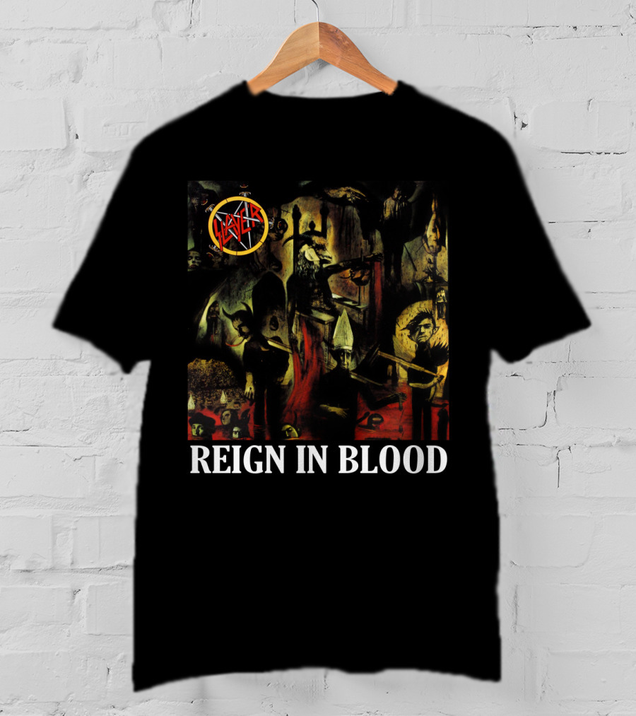 Slayer Reign In Blood Album Art Classic Cover T-Shirt