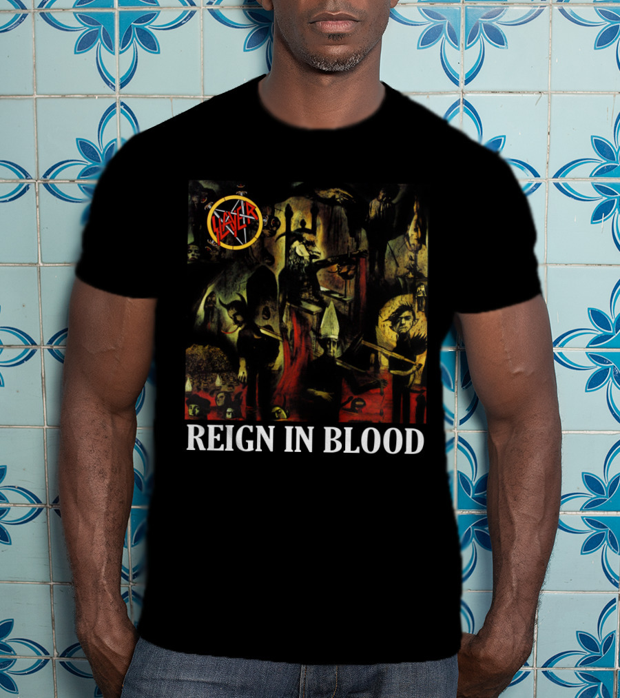 Slayer Reign In Blood Album Art Classic Cover T-Shirt