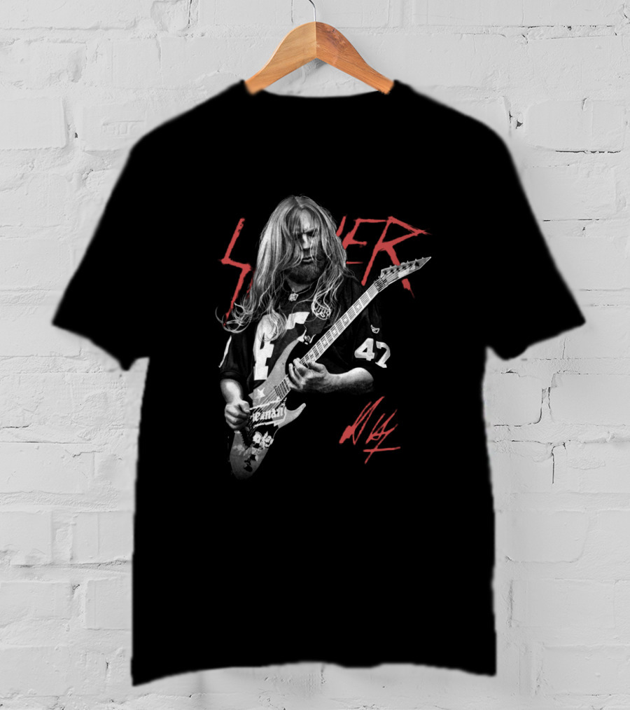 Slayer Guitarist 47 Football Jersey Signature T-Shirt