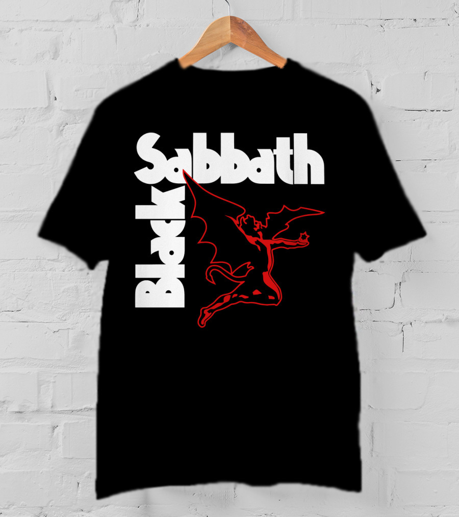 Black Sabbath Devil Logo Retro T-Shirt