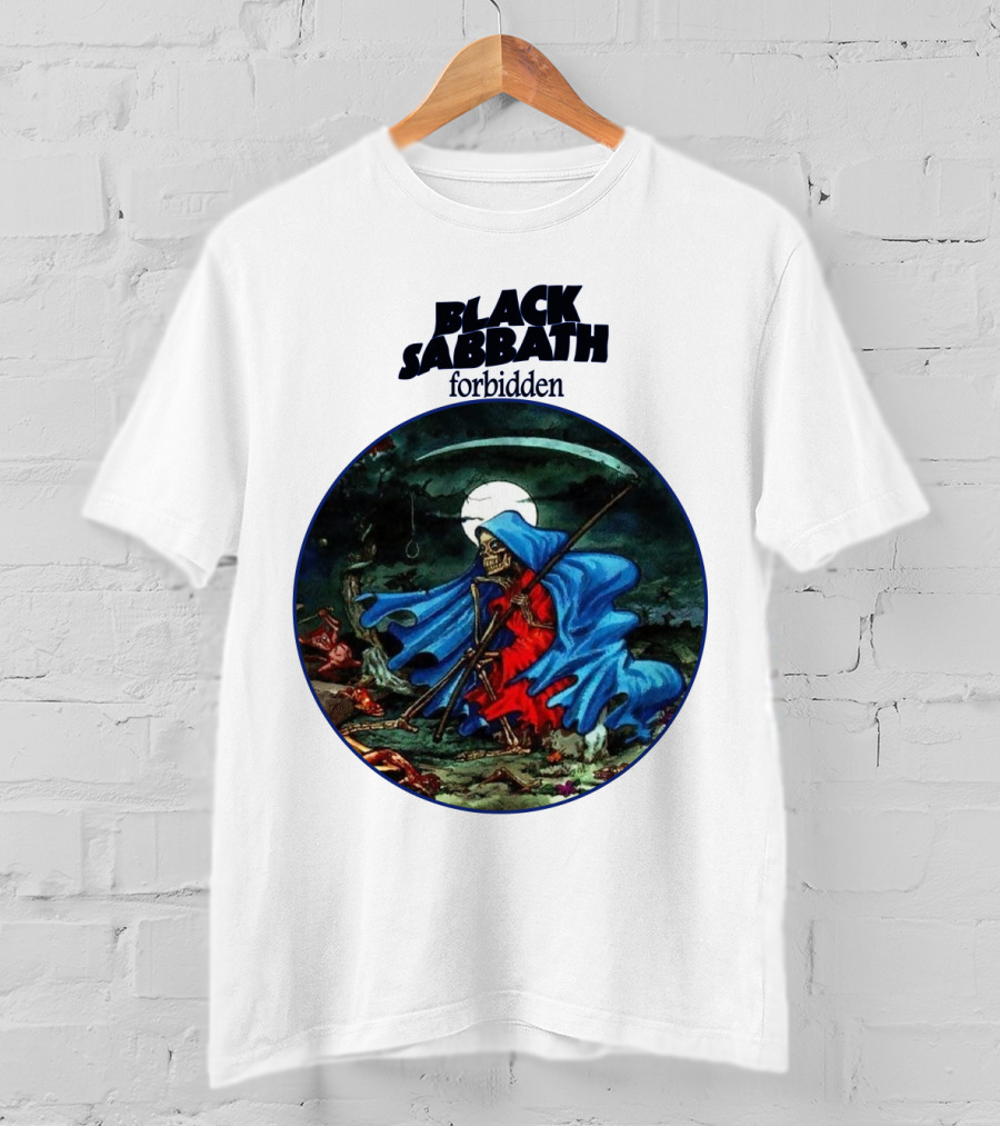 Black Sabbath Forbidden Grim Reaper Album Art T-Shirt