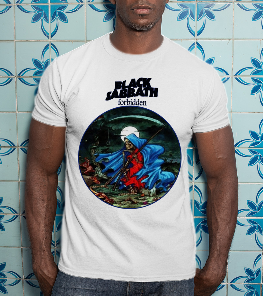 Black Sabbath Forbidden Grim Reaper Album Art T-Shirt