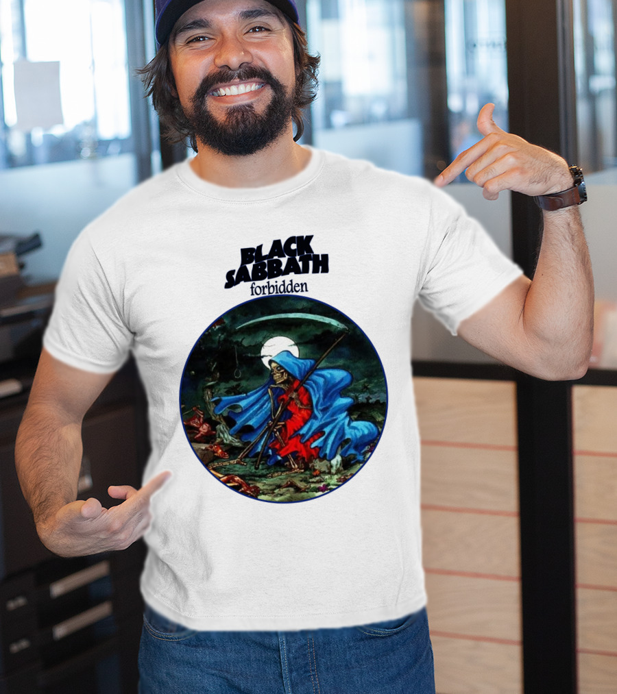 Black Sabbath Forbidden Grim Reaper Album Art T-Shirt