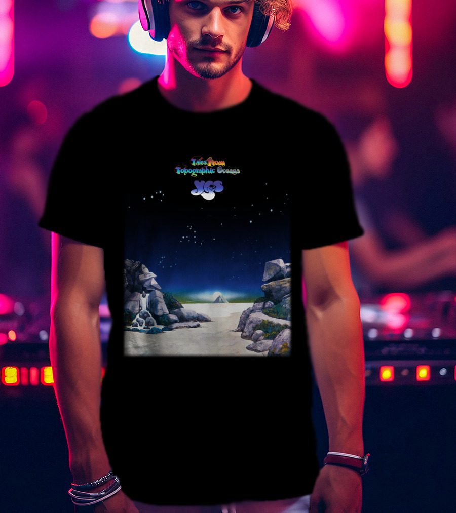 Tales From Topographic Oceans Yes Album Art Scenic Landscape T-Shirt