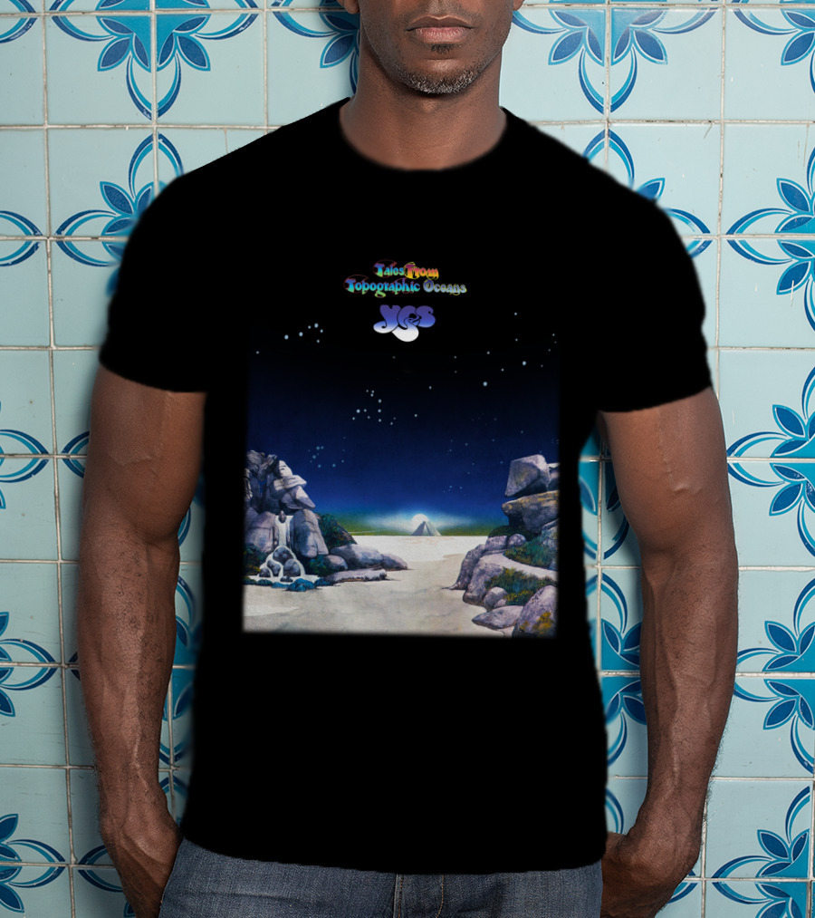 Tales From Topographic Oceans Yes Album Art Scenic Landscape T-Shirt