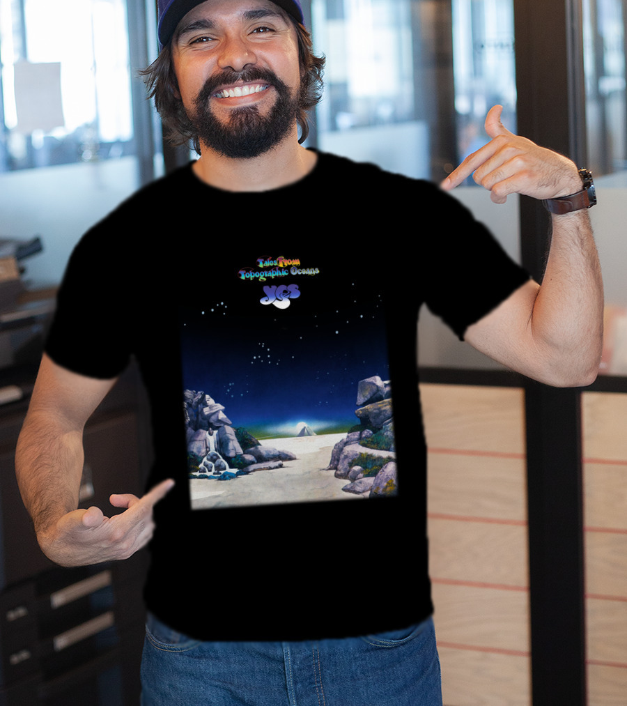 Tales From Topographic Oceans Yes Album Art Scenic Landscape T-Shirt