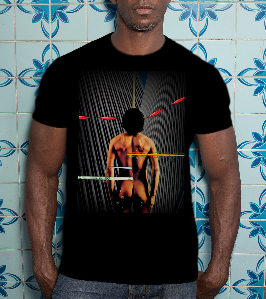 Twin Towers Back View With Abstract Elements T-Shirt