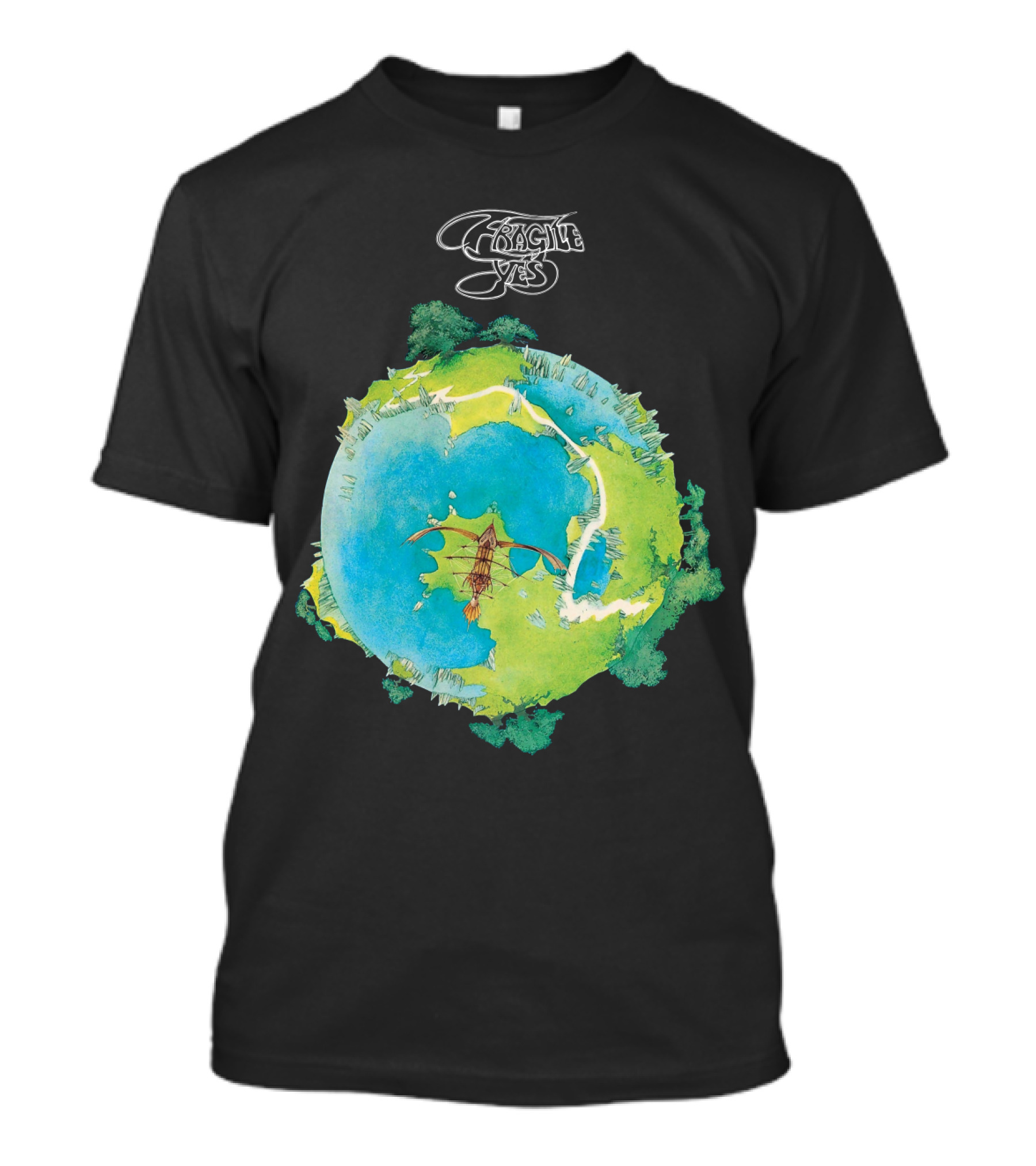 Fragile Yes Album Cover Artwork Vintage 1971 Classic Rock T-Shirt