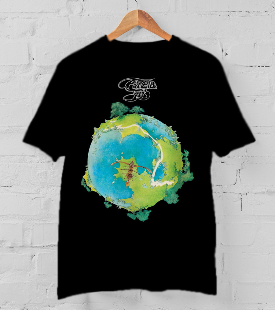 Fragile Yes Album Cover Artwork Vintage 1971 Classic Rock T-Shirt