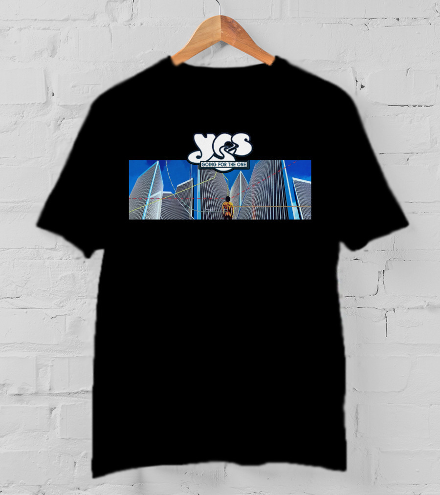 Yes Going For The One Album Cover Buildings And Man T-Shirt