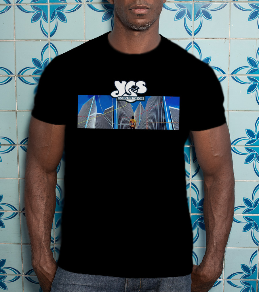 Yes Going For The One Album Cover Buildings And Man T-Shirt