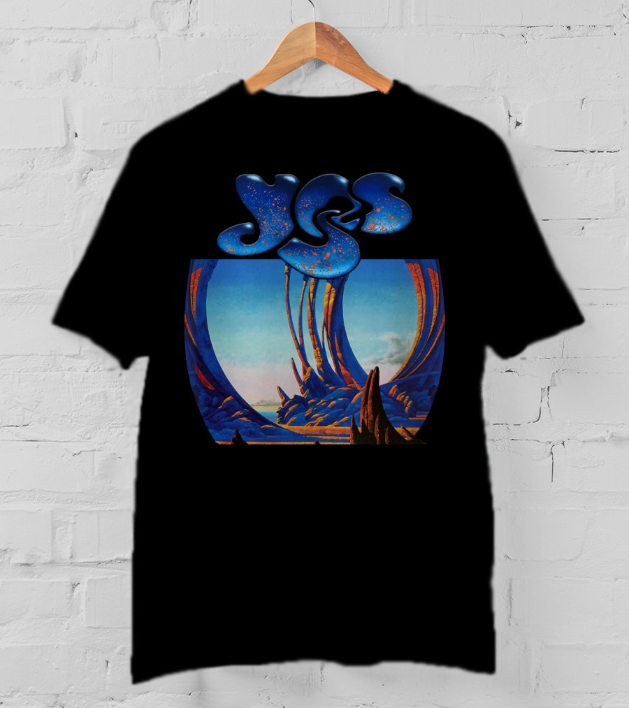 Yes Album Art Cover Retro Fantasy Landscape T-Shirt