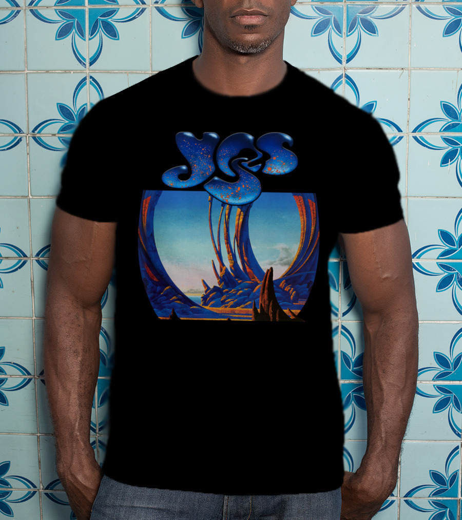 Yes Album Art Cover Retro Fantasy Landscape T-Shirt