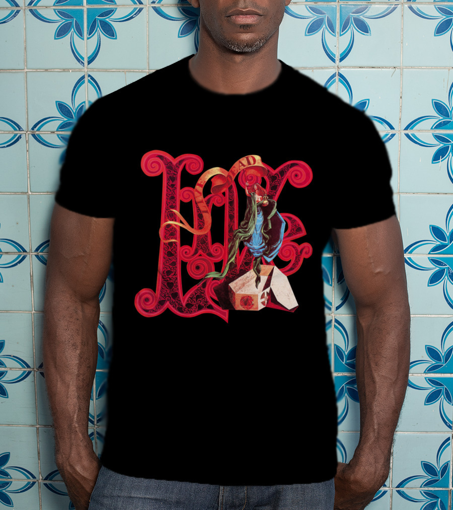 Grateful Dead Love Skeleton Roses Artistic T-Shirt