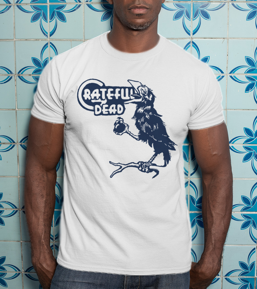 Grateful Dead Crow Holding Heart T-Shirt
