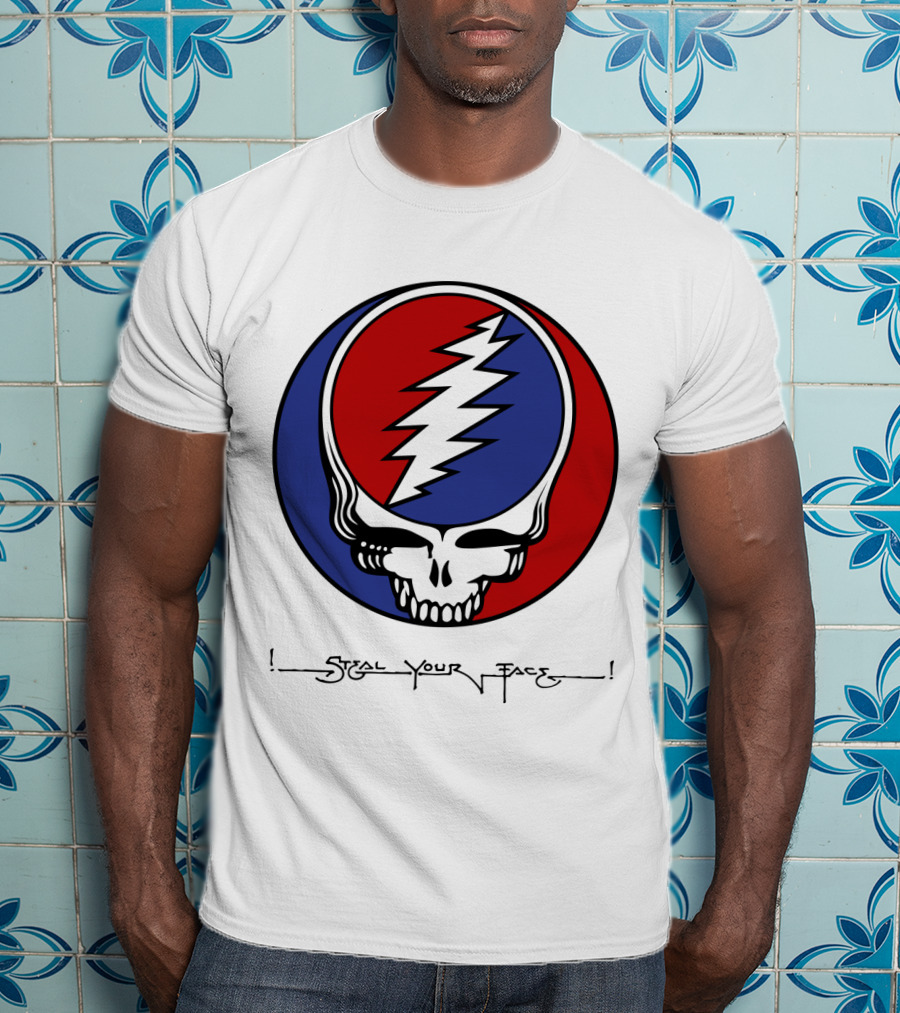 Gd Steal Your Face Skull T-Shirt