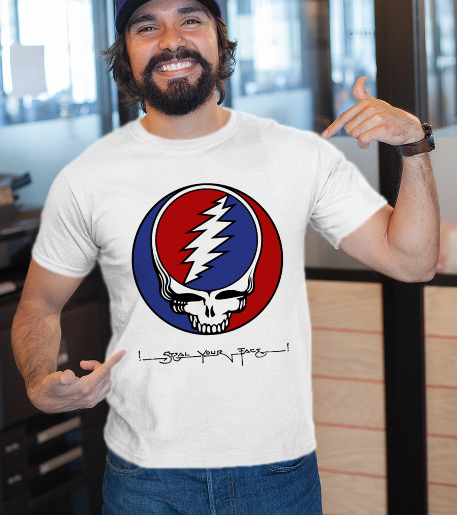 Gd Steal Your Face Skull T-Shirt