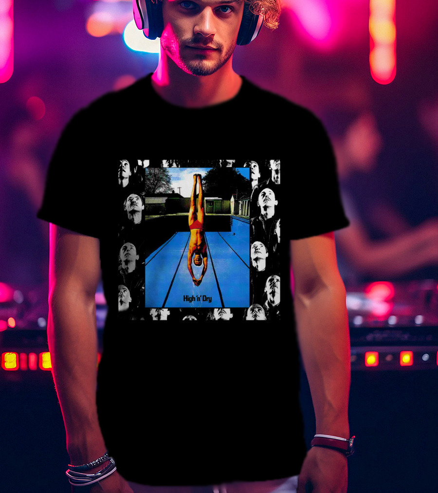 High 'N' Dry Dlp Swimming Pool Diver Photomontage T-Shirt