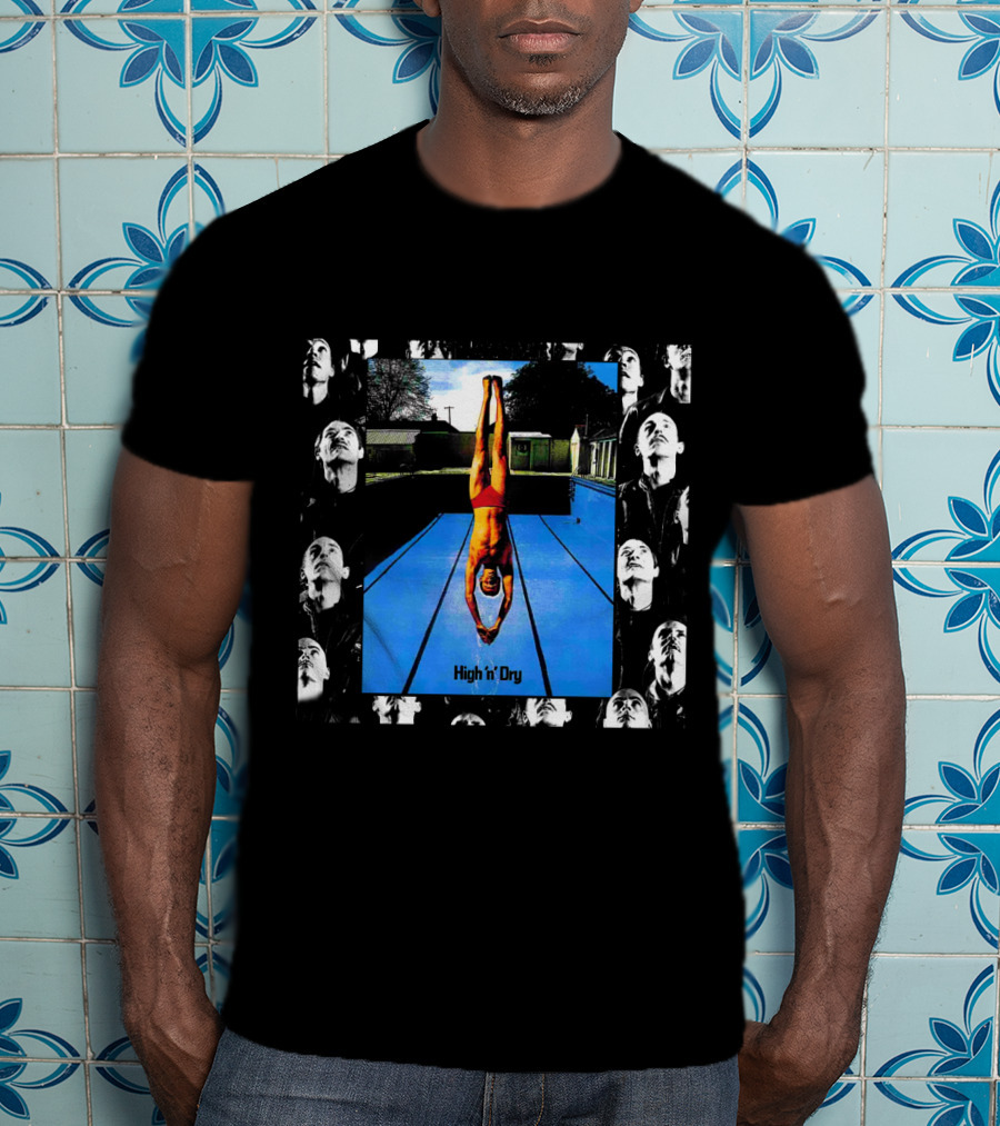 High 'N' Dry Dlp Swimming Pool Diver Photomontage T-Shirt