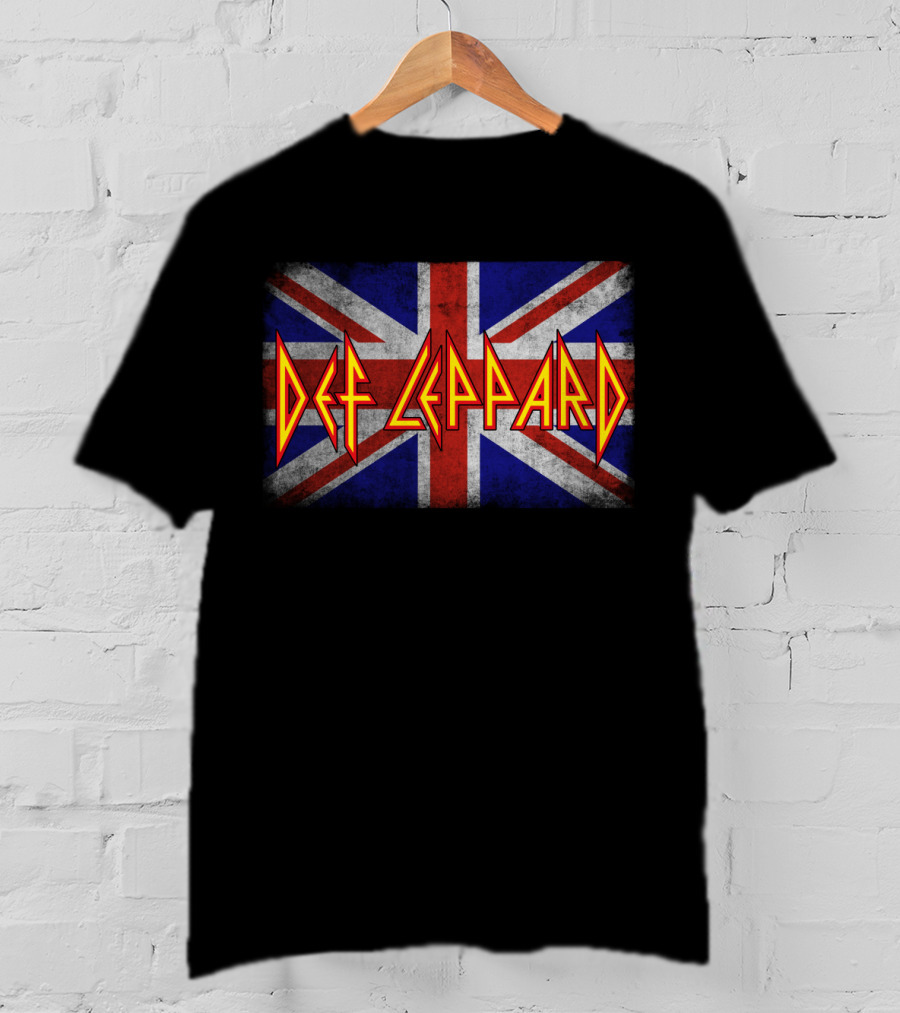 Def Leppard Union Jack Band T-Shirt