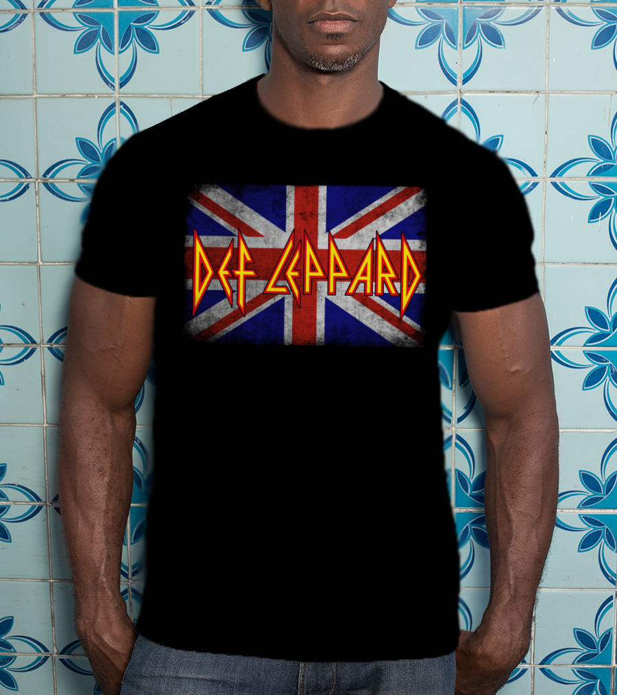 Def Leppard Union Jack Band T-Shirt