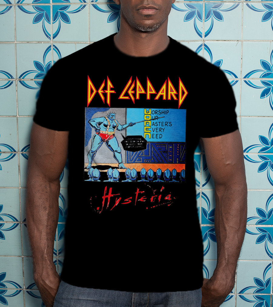Def Leppard Hysteria Worship Woman Master's Need T-Shirt