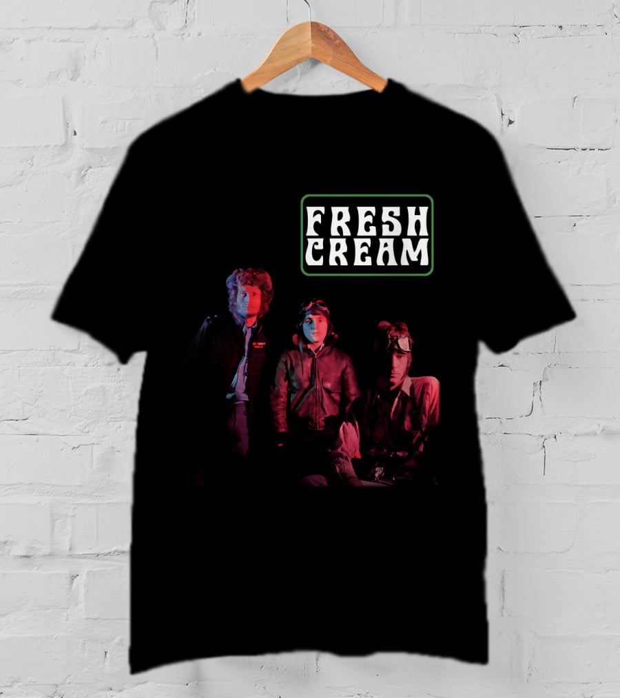 Fresh Cream 1966 Rock Band Album Cover Art T-Shirt