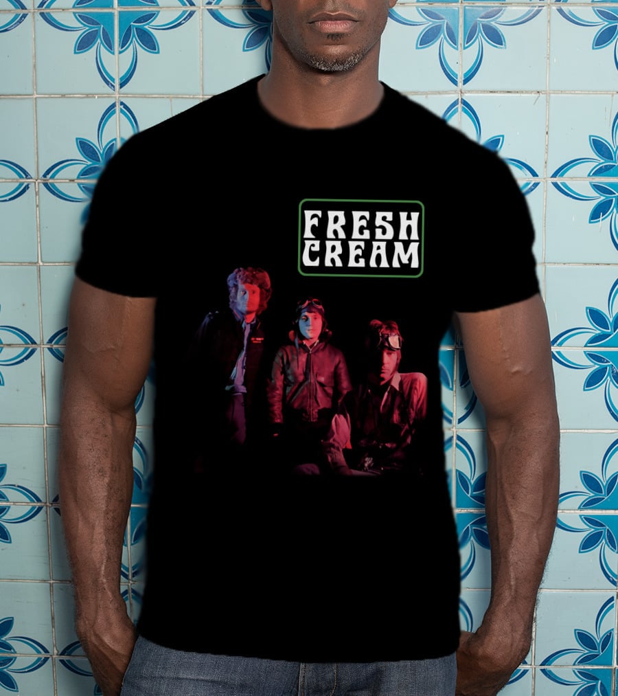 Fresh Cream 1966 Rock Band Album Cover Art T-Shirt