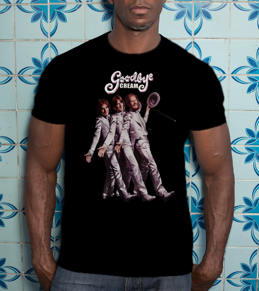 Goodbye Cream Band Iconic Farewell Tour White Suits Pose T-Shirt