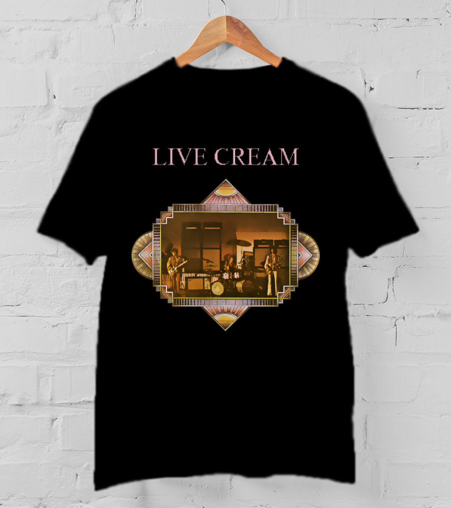 Live Cream Concert Performance Vintage Retro Style T-Shirt