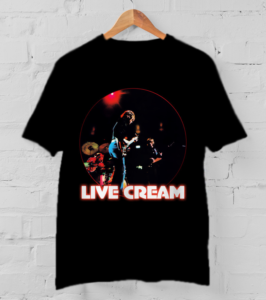 Live Cream Concert Performance Circular Visual T-Shirt