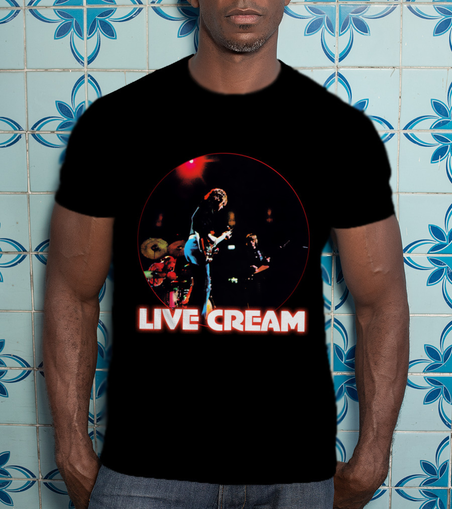 Live Cream Concert Performance Circular Visual T-Shirt